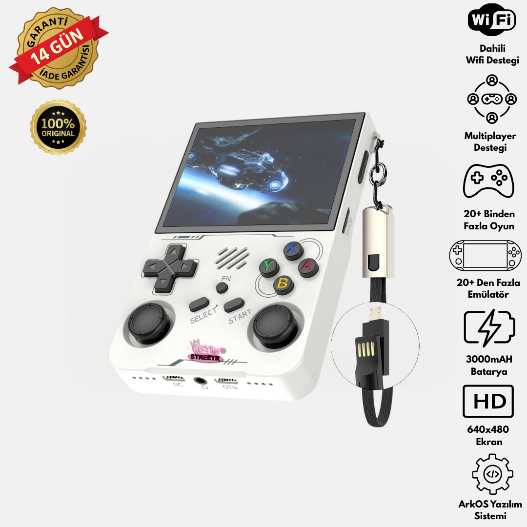 RetroStreetr™ Oyun Konsolu (Yeni Sürüm)