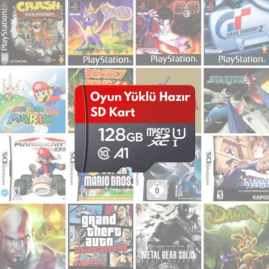 (Yedek) 128GB Oyun Yüklü Hazır Sd Kart